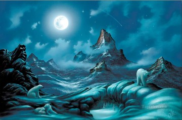 山 Painting - 北極の山々の主たち